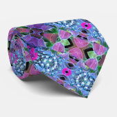 Fleur Ultra Violet Cravate Homme (Roulé)