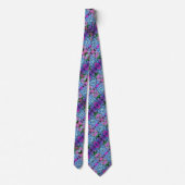 Fleur Ultra Violet Cravate Homme (Dos)