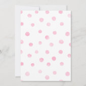 Fleur Unicorn Gâteau Anniversaire Invitation (Dos)