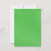 Fleur vert foncé Plier Mariage Table Place Cartes (Dos)