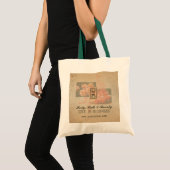 Fleur vintage - Sac imprimé (Devant (produit))