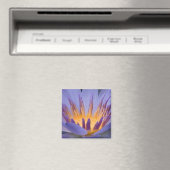 Fleur violet et or - Aimant (In Situ (Lave-vaisselle))