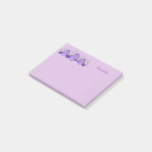 Fleur violet - Notes personnalisées Post-it 4x3 (Incliné)