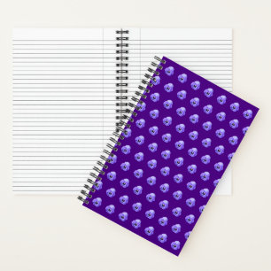 Fleur violet Pansy Motif sans couture sur Carnet