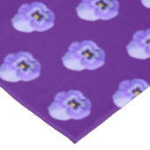Fleur violet Pansy Motif sans couture sur nappe (Angle)