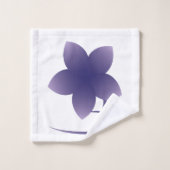 Fleur violette (Gant de toilette)