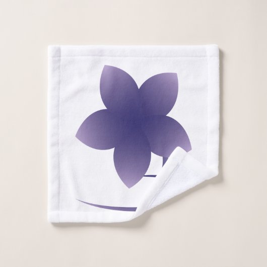 Fleur violette (Gant de toilette)