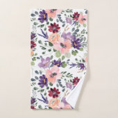 Fleur violette (Serviette à main)