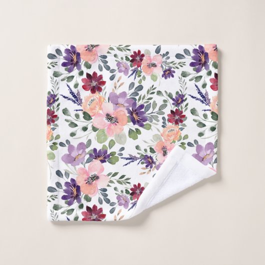 Fleur violette (Gant de toilette)