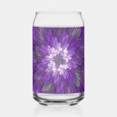 Fleur violette abstraite psychédélique Art fractal (Verso)