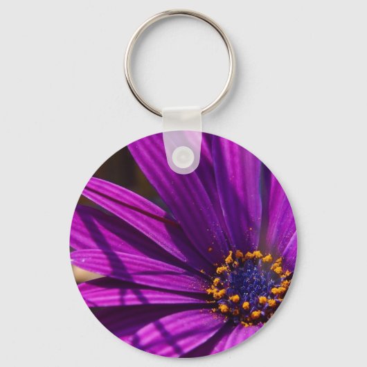 fleur violette avec porte-clés pollen (Recto)