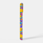 Fleur violette bleue Éclatement jaune (Côté droit)