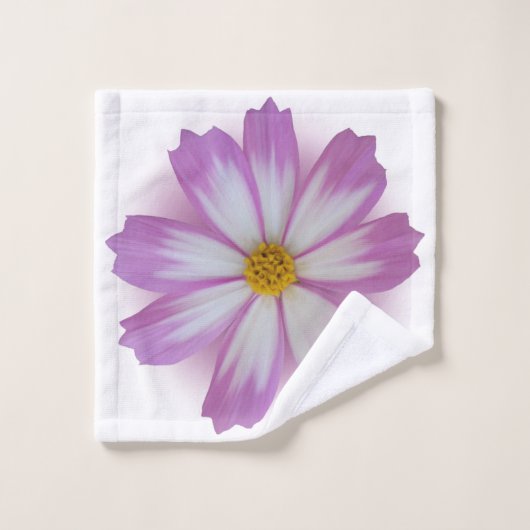 Fleur violette claire (Gant de toilette)