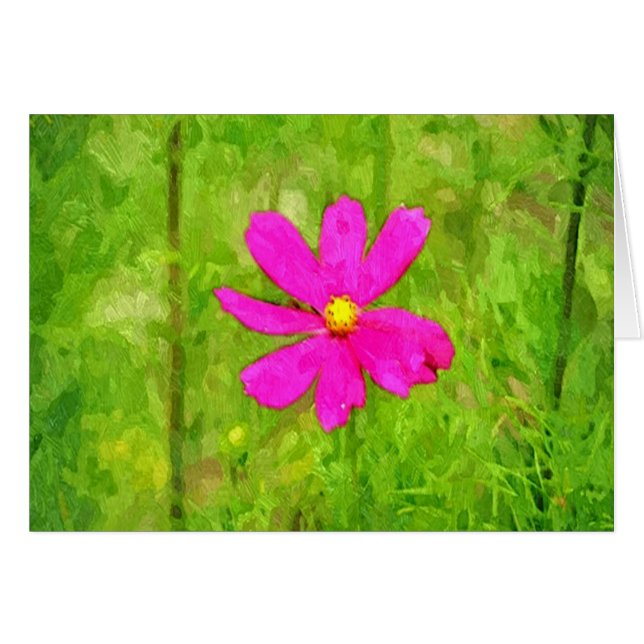 Fleur violette Dans Un Jardin (Devant horizontal)
