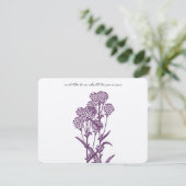 Fleur violette Fleur Branche Mariage RSVP (Debout devant)
