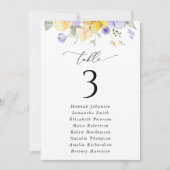 Fleur violette, Fleur jaune, Cartes de plan de tab (Devant)