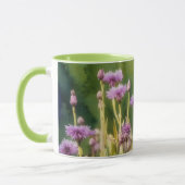 Fleur violette Jardin Fleur de maïs Art Mug Cup (Gauche)