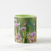 Fleur violette Jardin Fleur de maïs Art Mug Cup (Centre)