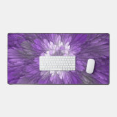 Fleur Violette Psychedélique Art Fractal Abstrait (Clavier et souris)