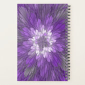 Fleur Violette Psychedélique Art Fractal Abstrait (Dos)