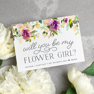 Fleur vive Serez-Vous Ma Carte Fille Fleur ?