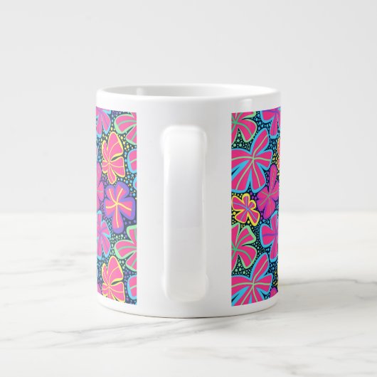 Fleur vive 🌸 tasse de café de spécialité (Dos)