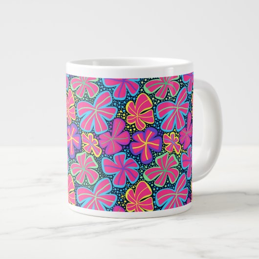 Fleur vive 🌸 tasse de café de spécialité (Devant droit)