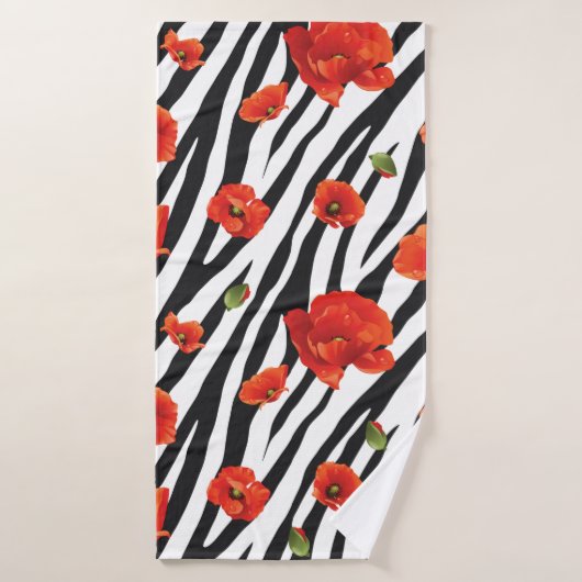 fleur zèbre sans couture motif (Serviette de bain)