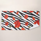 fleur zèbre sans couture motif (Serviette de bain)