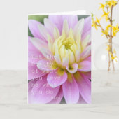 Fleur Zen - Carte Dahlia Citation Rumi (Fleur jaune)
