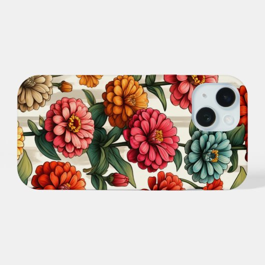 Fleur Zinnia gracieuse (Verso Horizontal)