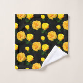 fleuri jaune tendance (Gant de toilette)