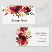 fleurie, boutique carte de visite (Devant / Derrière)