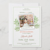 Fleurir avec Élégance : Invitation Florale pour Qu (Devant)