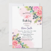 fleurir dans une autre carte d'invitation année (Devant)