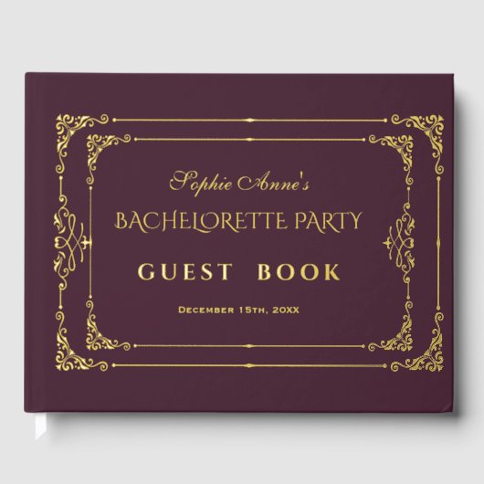 Fleurir Fête de Bachelorette de Casino Art Déco (Recto)