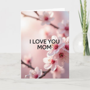 Fleurir je t'aime maman carte