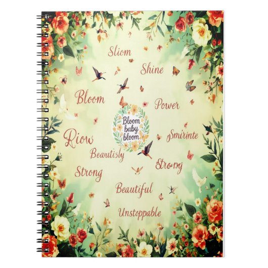 Fleuris bébé fleuris - Cahier floral (Devant)