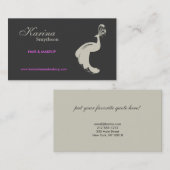 FLEURISME DE PEACOCK en Carte de visite TAN/GRAY (Devant / Derrière)