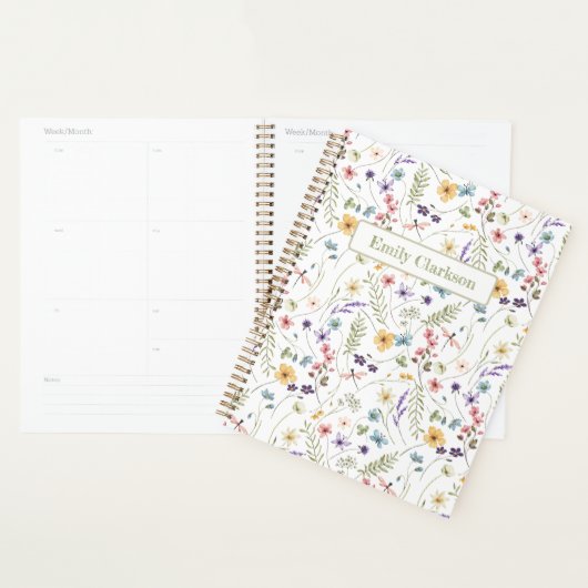Fleurissement de fleurs sauvages fantaisistes moti (Devant avec enveloppe)