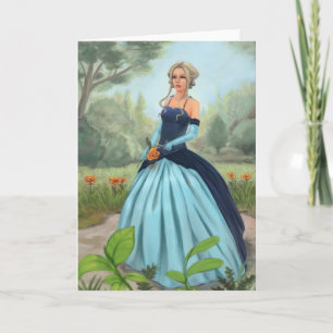 "Fleurissez carte de voeux dans jardin"