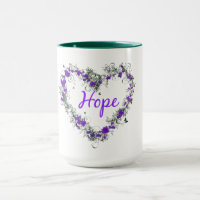 Fleurissez le coeur de l'espoir tasse de sonnerie
