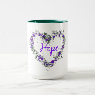 Fleurissez le coeur de l'espoir tasse de sonnerie