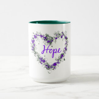 Fleurissez le coeur de l'espoir tasse de sonnerie