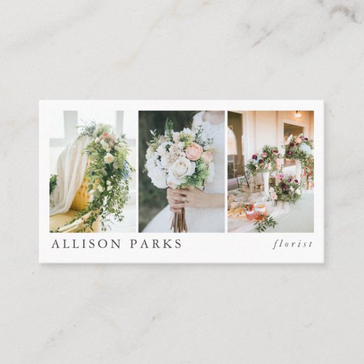 Fleuriste / Autre Carte de visite (Devant)