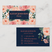 fleuriste carte de visite aquarelle (Devant / Derrière)