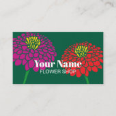 Fleuriste carte de visite logo modèle (Devant)