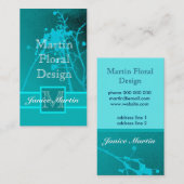 fleuriste carte de visite sur deux côtés (Devant / Derrière)