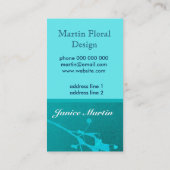 fleuriste carte de visite sur deux côtés (Dos)