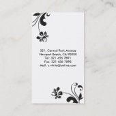 Fleuriste - cartes de visite (Dos)